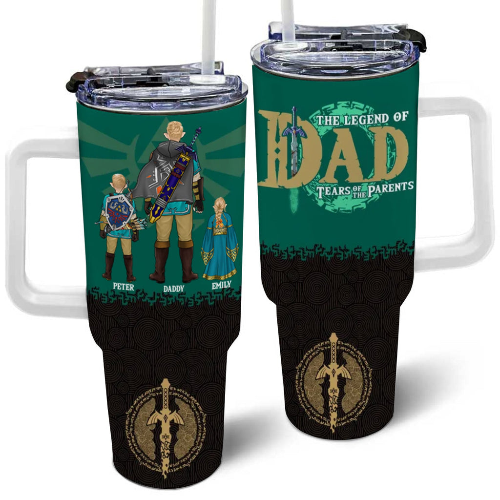 Personalized Zelda Legend of Dad 40oz Tumbler for Father's Day Gift Tumbler GradoCreations