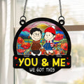 Personalized Sunset Suncatcher Ornament Unique Couple Gift
