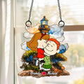 Personalized Cartoon Family Suncatcher Window Ornament Gift for Couple