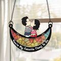 Personalized Window Hanging Suncatcher Custom Gift for Couples