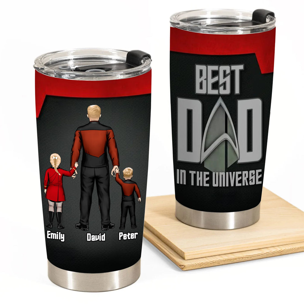 Personalized Best Dad In The Universe Tumbler Gift for Dad