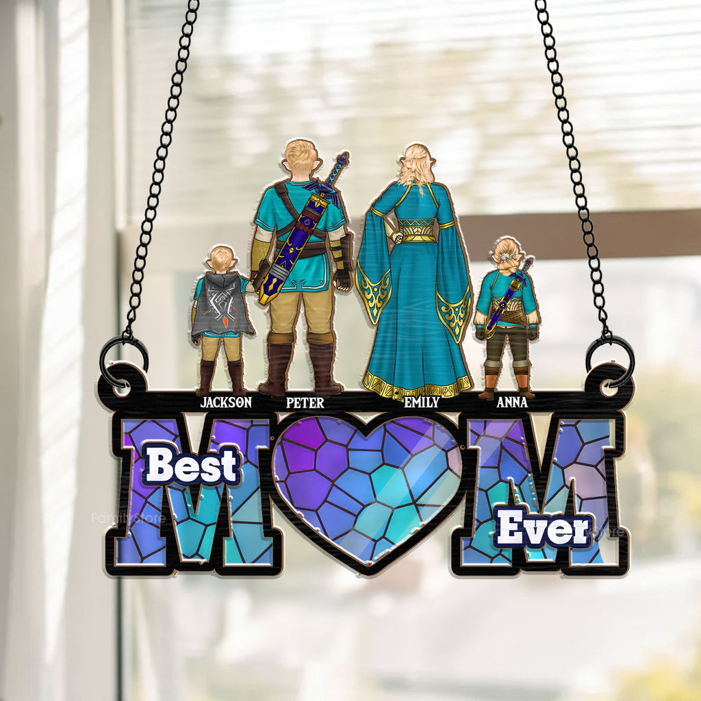 Personalized Zelda Mom Suncatcher Ornament Gift for Mom