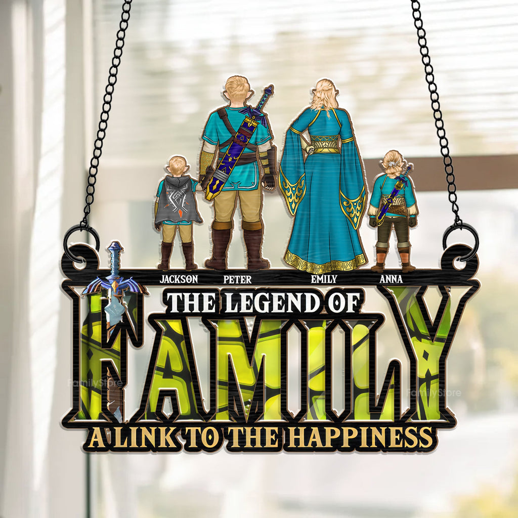 Personalized Family Suncatcher Ornament Unique Home Decor Gift