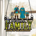 Personalized Family Suncatcher Ornament Unique Home Decor Gift