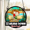 Personalized Suncatcher Ornament Couple Gift 10 Years Down