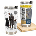 Personalized Star Wars Family Tree Tumbler Gift for Dad