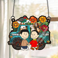 Personalized Farm Suncatcher Ornament for Couple Gift, Home Decor