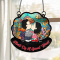 Personalized Kissing Under The Sea Shell Suncatcher Gift for Couples Anniversary