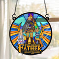 Personalized Window Hanging Suncatcher Ornament Gift for Dad