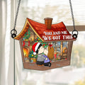 Personalized Window Hanging Suncatcher Ornament for Couples Gift