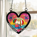 Personalized Peanut Summer Hearts Suncatcher Gift for Couple