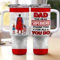 Personalized 40oz Tumbler Cup Gift for Dad Superhero Design Tumbler GradoCreations