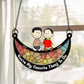 Personalized Window Hanging Suncatcher Ornament for Couples
