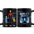 Personalized Black Mug World's Greatest Dad Gift for Him