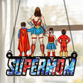 Personalized Super Mom Suncatcher Window Decor Gift for Mother