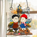 Personalized Couple Sunset Lighthouse Suncatcher Gift
