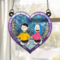 Personalized Hand In Hand Love Keepsake Window Suncatcher Gift for Couples