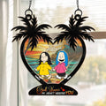 Personalized Suncatcher Ornament Gift for Couple - Custom Window Hanging Decor