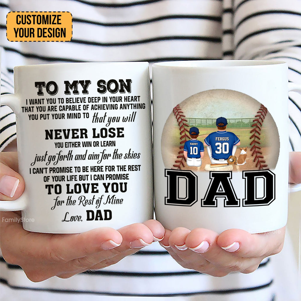 Personalized Superhero Mug for Dad | Custom Son Gift