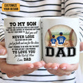 Personalized Superhero Mug for Dad | Custom Son Gift