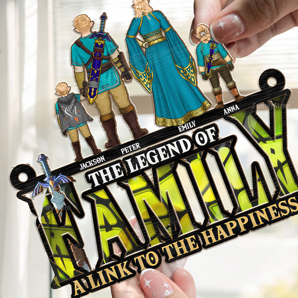 Personalized Family Suncatcher Ornament Unique Home Decor Gift