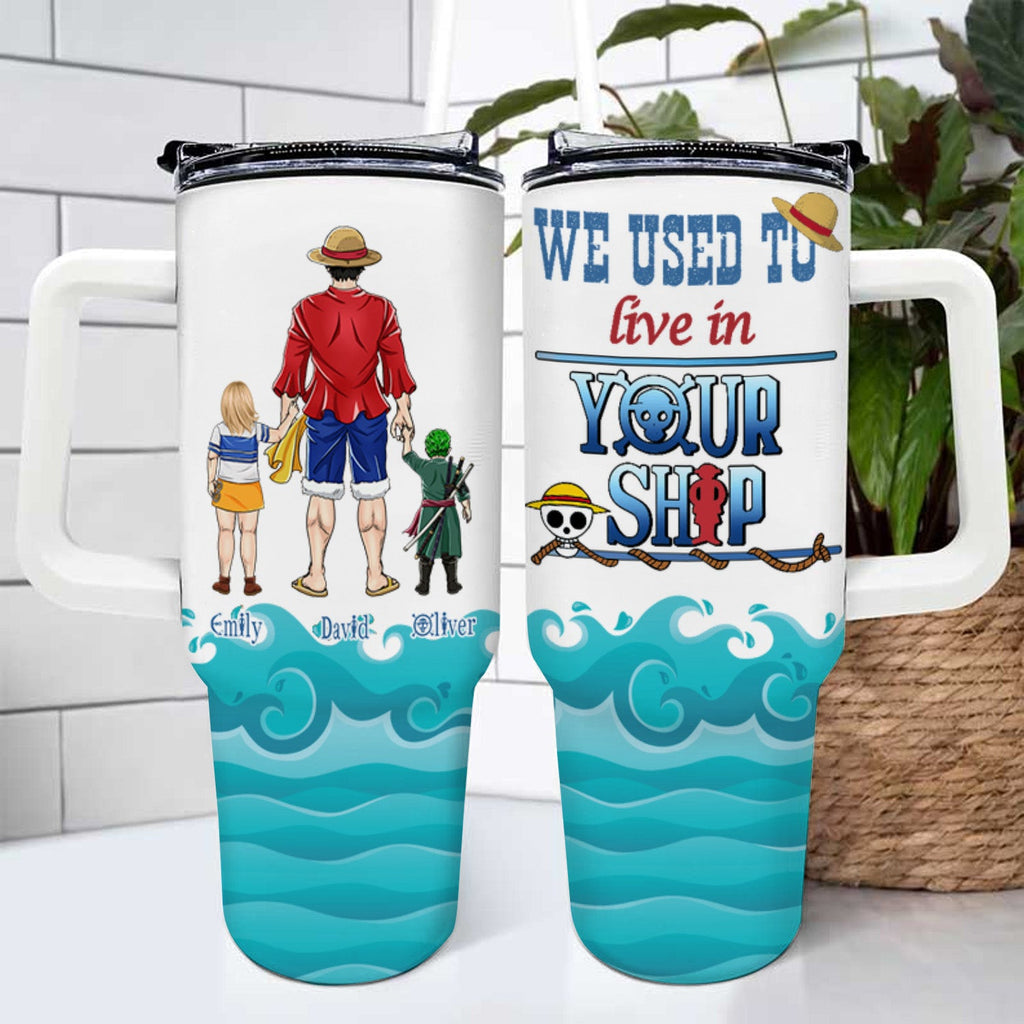 Personalized Pirate Adventure 40oz Tumbler Gift for Dad | Father's Day Tumbler GradoCreations