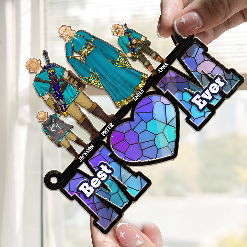 Personalized Zelda Mom Suncatcher Ornament Gift for Mom