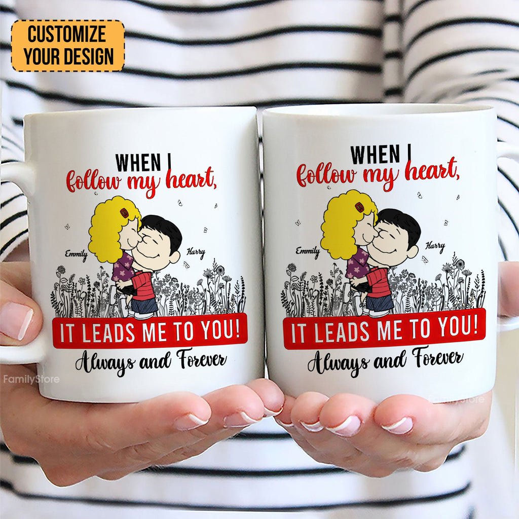 Personalized Couple Coffee Mug Always and Forever Gift