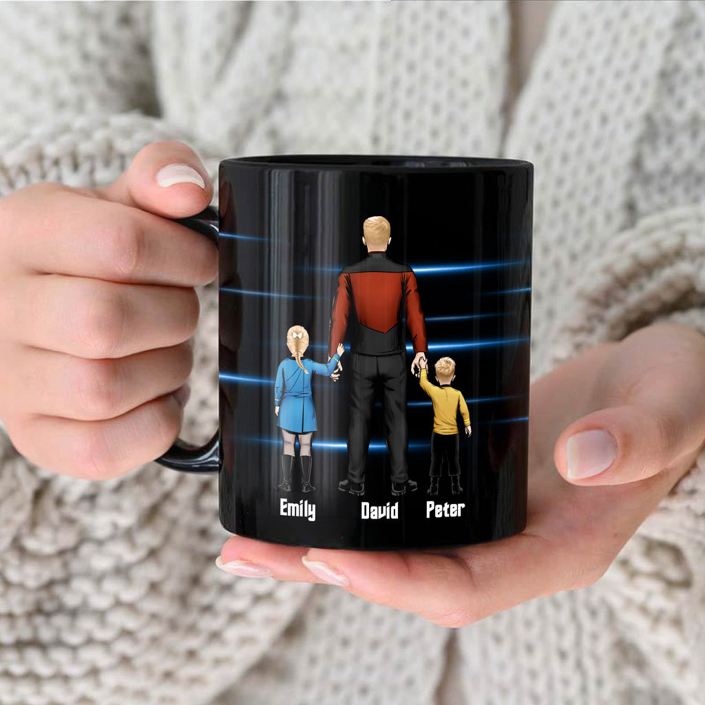 Personalized Black Mug World's Greatest Dad Gift for Him