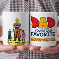 Personalized Ceramic Mug Super Saiyan Gift for Dad Mug GradoCreations
