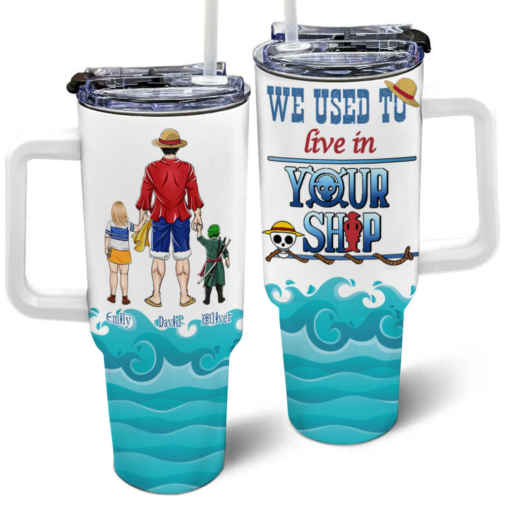 Personalized Pirate Adventure 40oz Tumbler Gift for Dad | Father's Day Tumbler GradoCreations