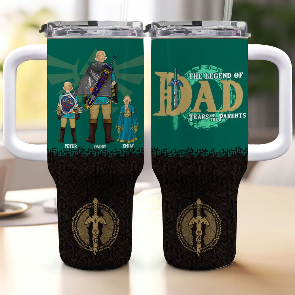 Personalized Zelda Legend of Dad 40oz Tumbler for Father's Day Gift Tumbler GradoCreations