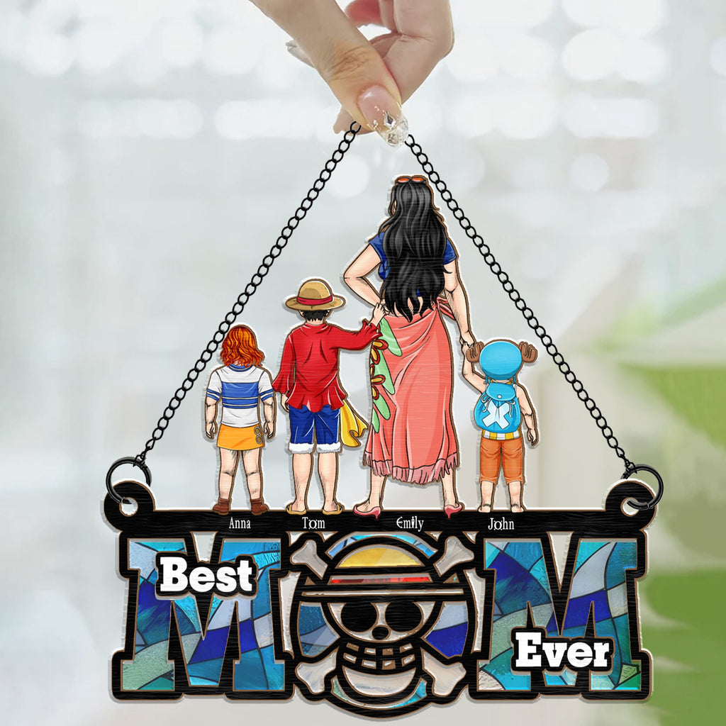 Personalized Pirate Mom Suncatcher Ornament Unique Gift