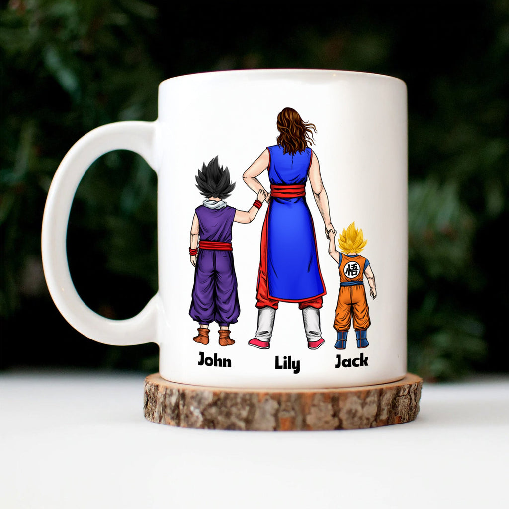 Personalized Ceramic Mug Gift for Mom with Dragon Ball Design