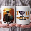 Personalized Couple Mug I Love You To The Death Star Gift