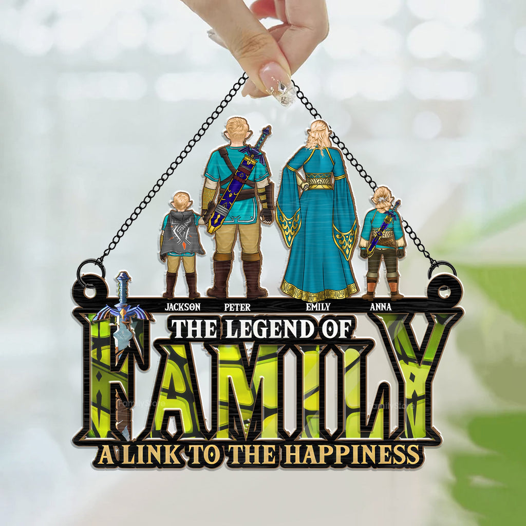 Personalized Family Suncatcher Ornament Unique Home Decor Gift