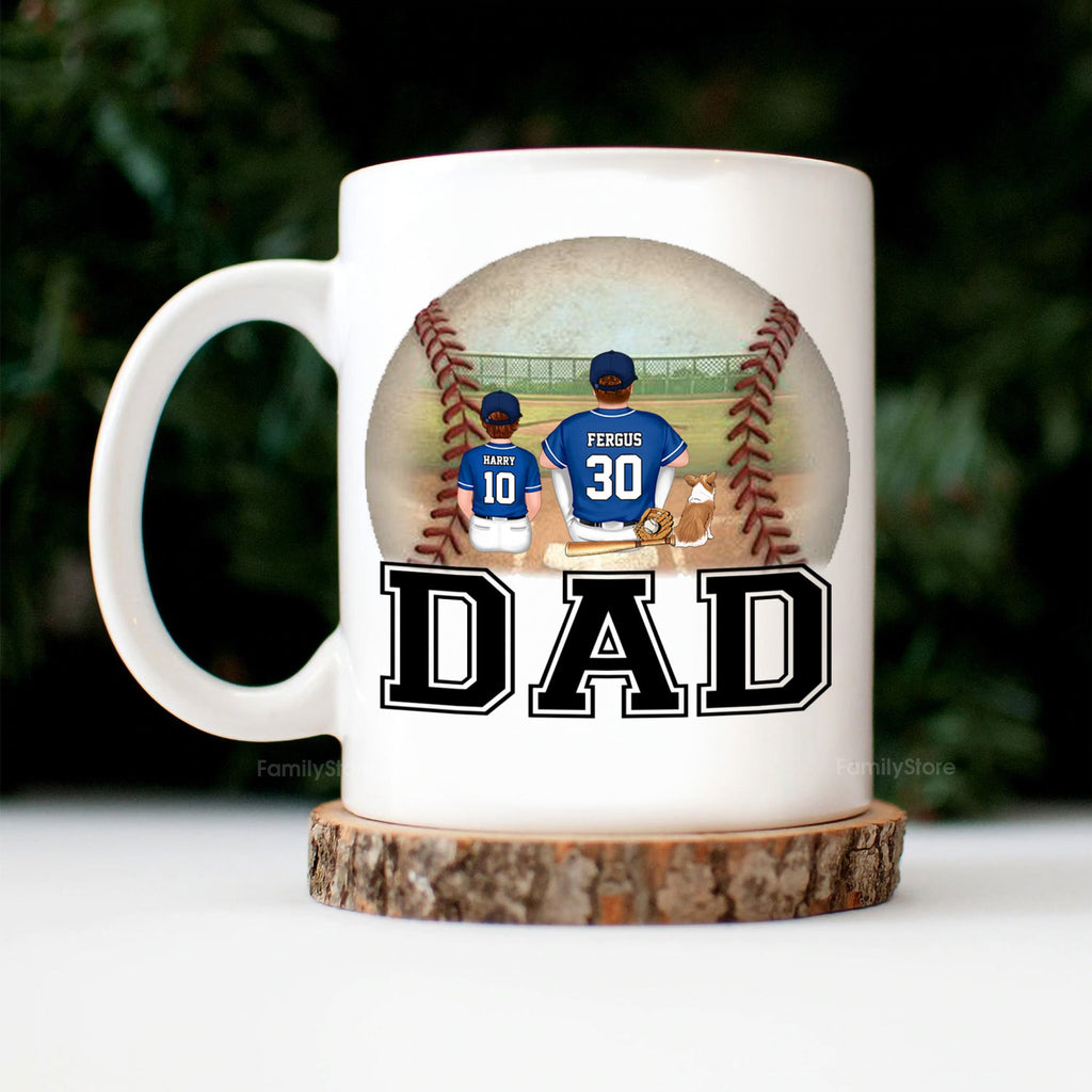 Personalized Superhero Mug for Dad | Custom Son Gift