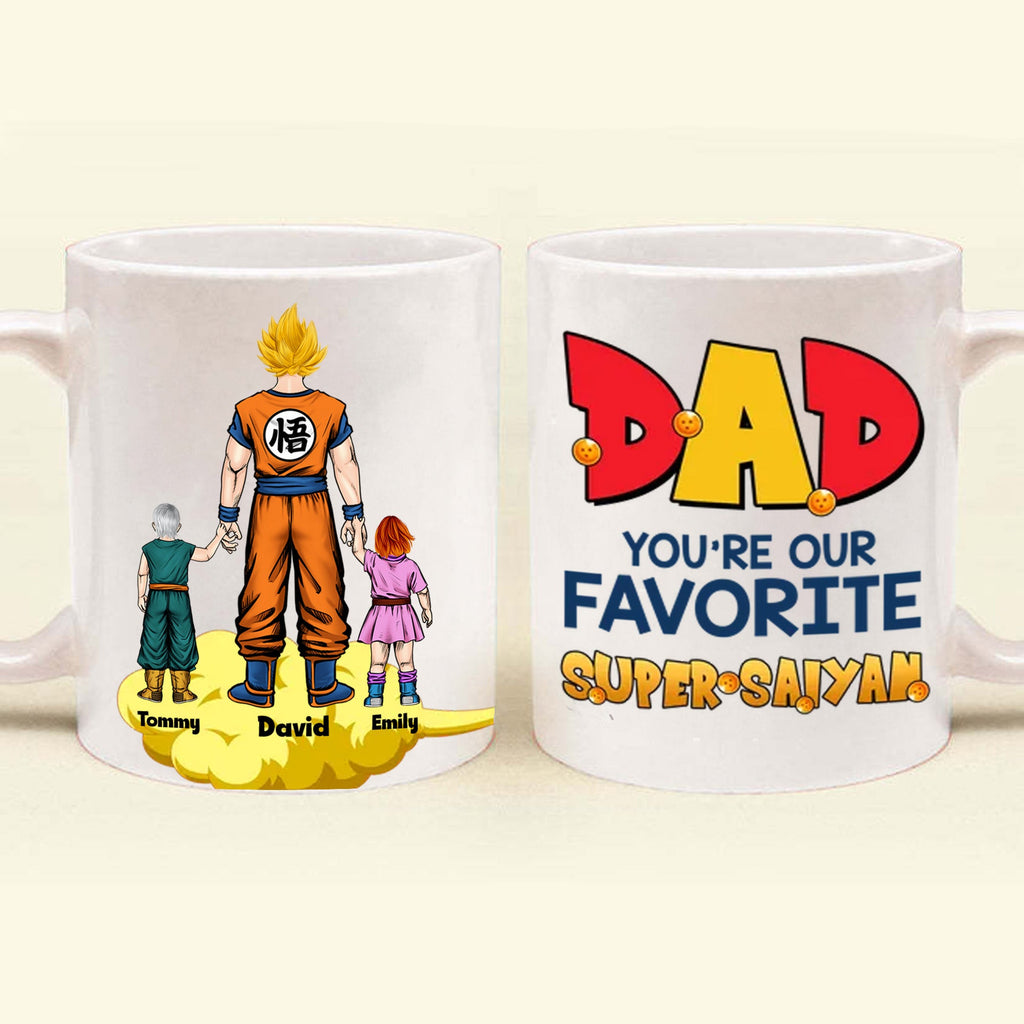 Personalized Ceramic Mug Super Saiyan Gift for Dad Mug GradoCreations