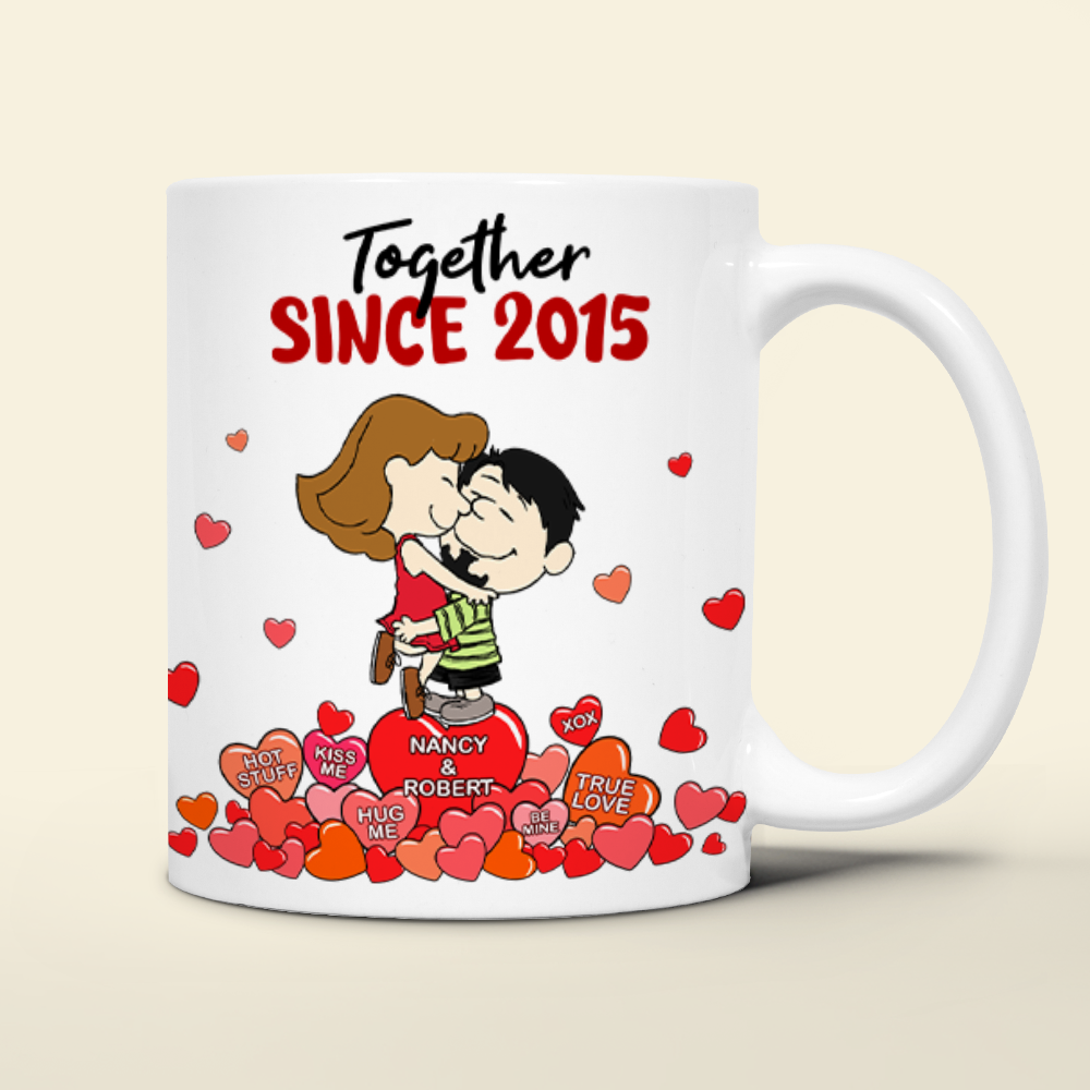 Personalized Couple Coffee Mug Together Since 2021 Custom Gift