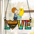 Personalized Suncatcher Ornament Custom Couple Gift for Home