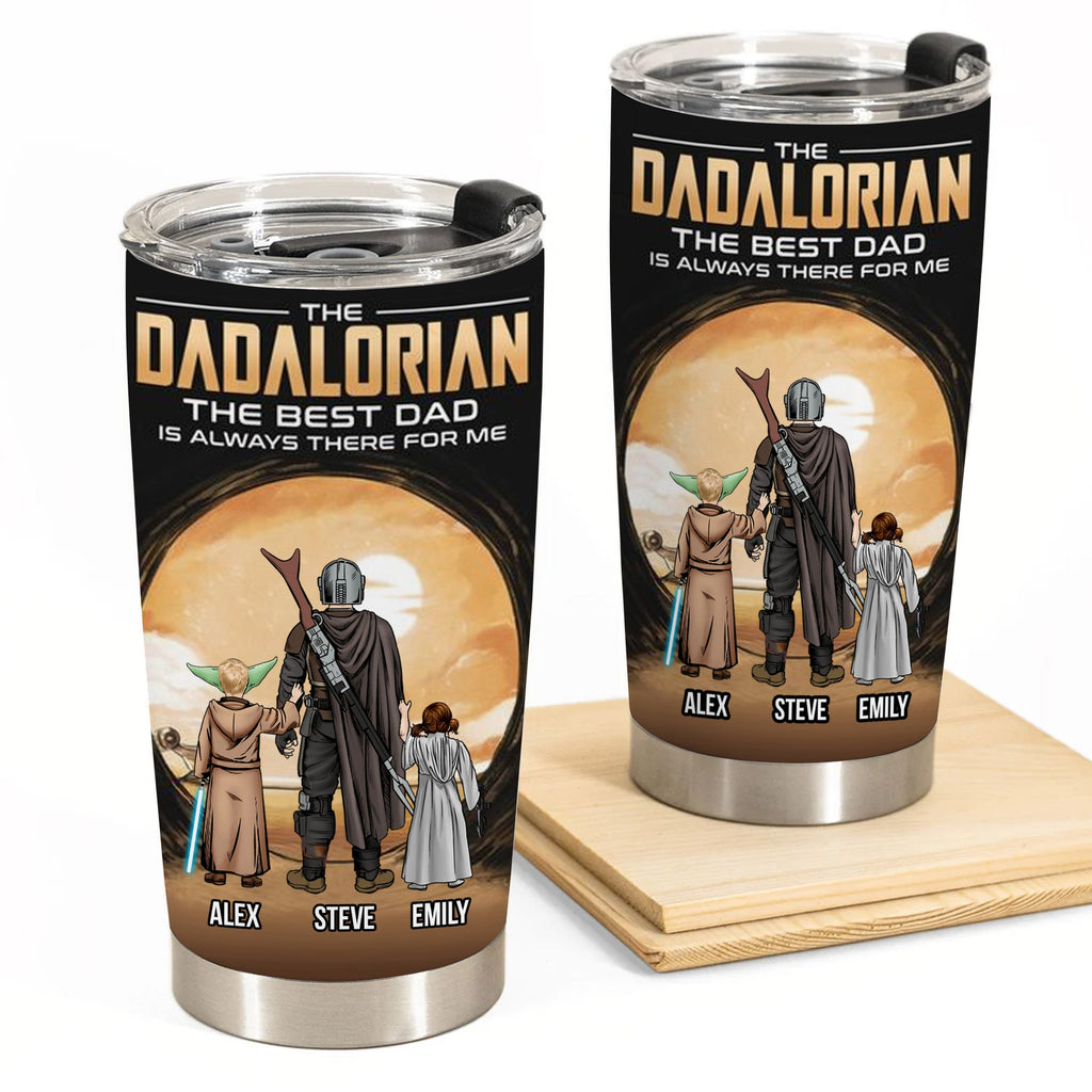 Personalized Daddalorian Tumbler Gift for Dad | Custom Name Drinkware