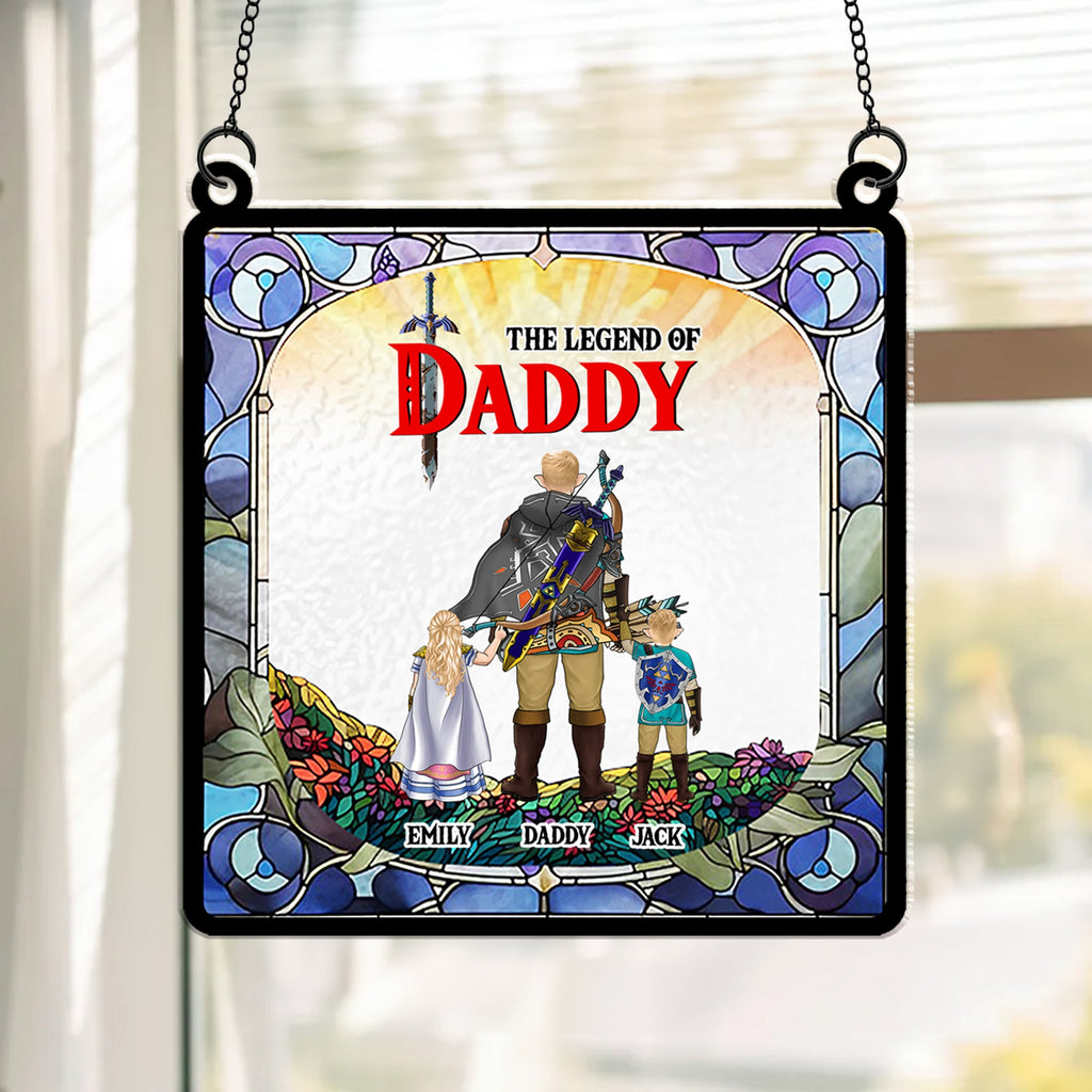 Personalized Zelda The Legend of Daddy Suncatcher Gift for Dad