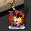 Personalized Acrylic Keychain Love Gift for Couple | GradoCreations
