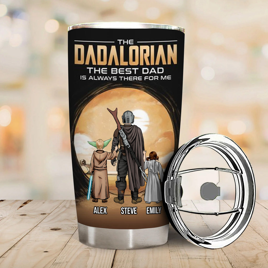 Personalized Daddalorian Tumbler Gift for Dad | Custom Name Drinkware