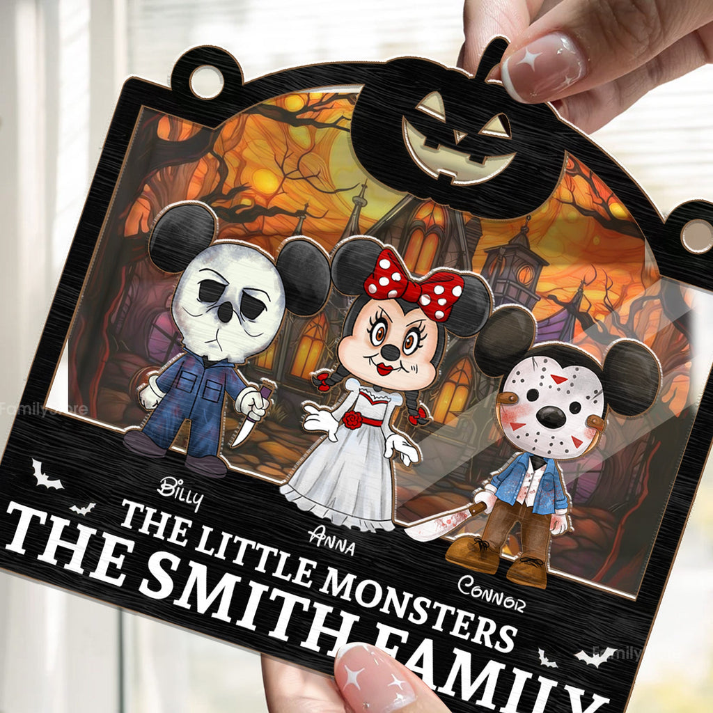 Personalized Family Suncatcher Window Decoration Gift for Halloween
