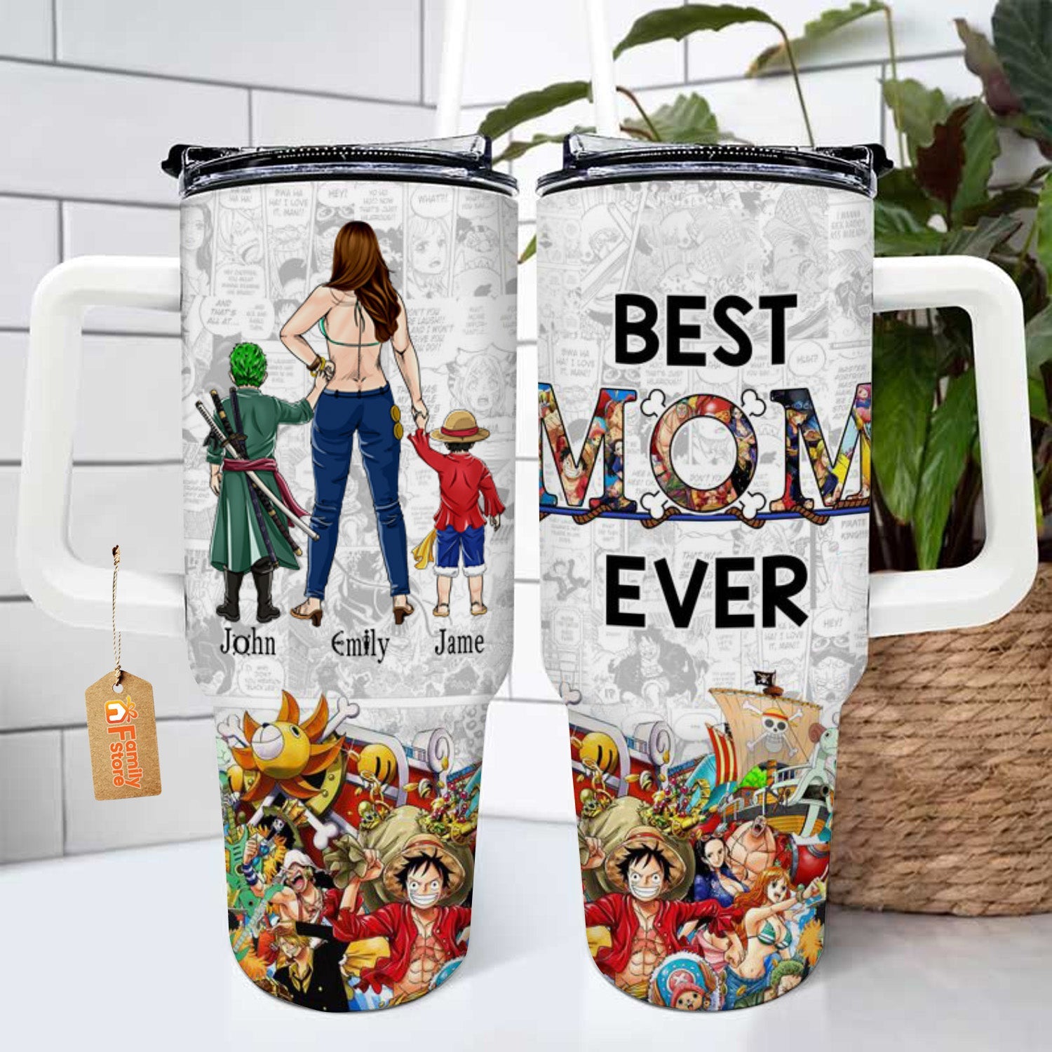 Personalized Pirate Adventure 40oz Tumbler for Mom - Best Gift Ever