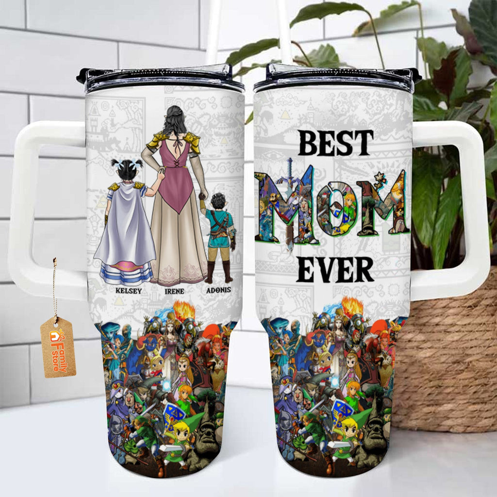 Personalized 40oz Tumbler Best Mom Ever Gift Idea | Drinkware