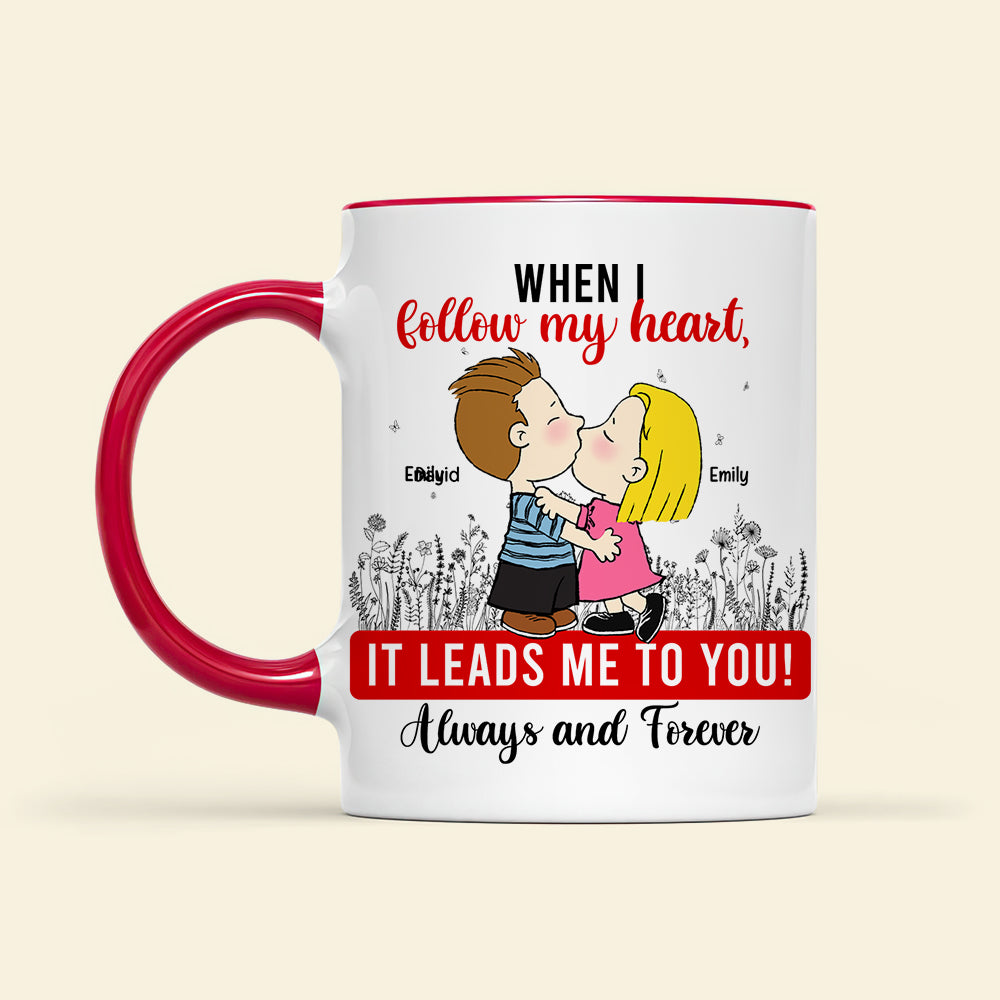 Personalized Couple Coffee Mug Custom Names Always and Forever Gift