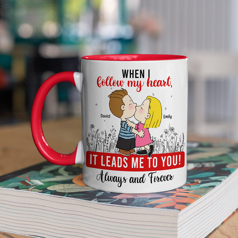 Personalized Couple Coffee Mug Custom Names Always and Forever Gift