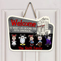 Personalized Halloween Wood Sign Welcome to the Fifth Dimension | Family Decor
